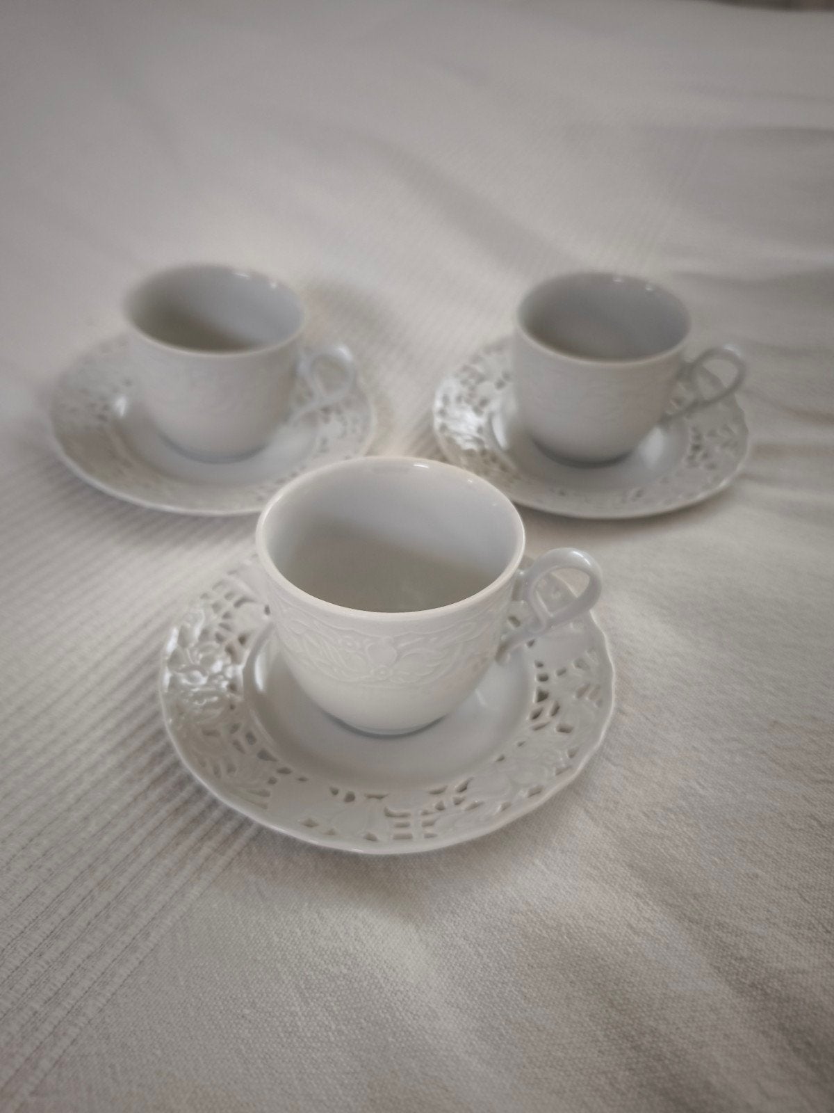 3x Mitterteich Bavaria Germany Kop en Schotel - Vintage, Overige merken, Vintage, Ophalen of Verzenden, Zo goed als nieuw