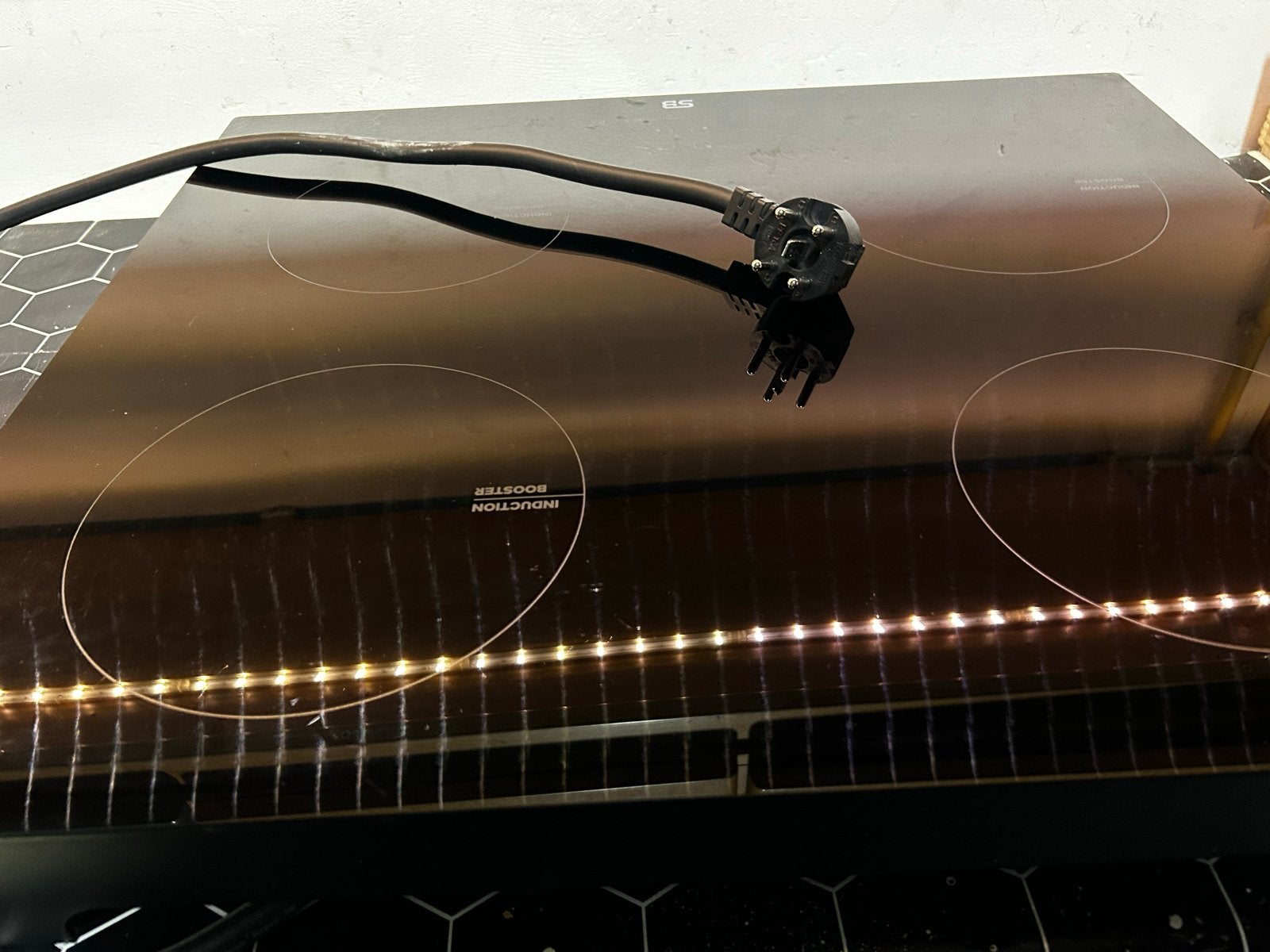 Inductieplaat opbouw met Perilex stekker - SB F16S10B-35, Ophalen, Gebruikt, 4 kookzones, Inductie