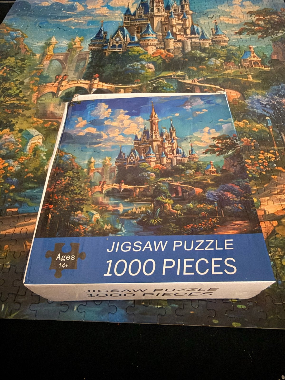 Kasteel Legpuzzel 1000 Stukjes, Hobby en Vrije tijd, Ophalen of Verzenden, 500 t/m 1500 stukjes, Zo goed als nieuw, Legpuzzel
