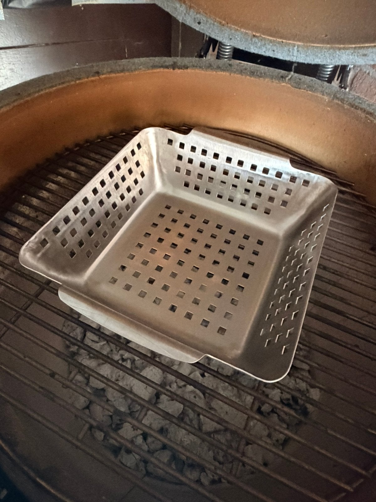 Grillmand rvs bbq / kamado, Ophalen, Zo goed als nieuw