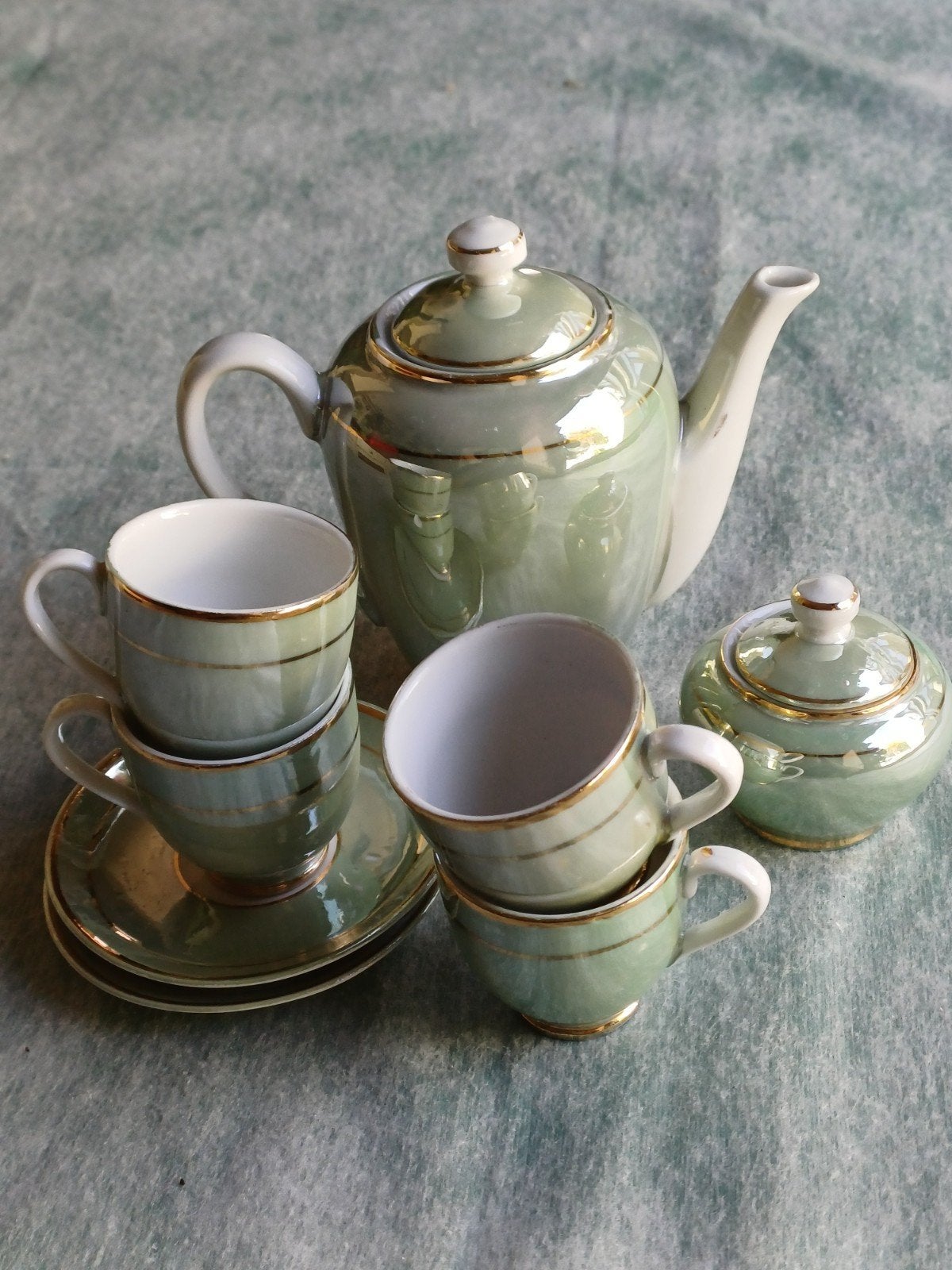 Kinderservies  - groen, Ophalen of Verzenden