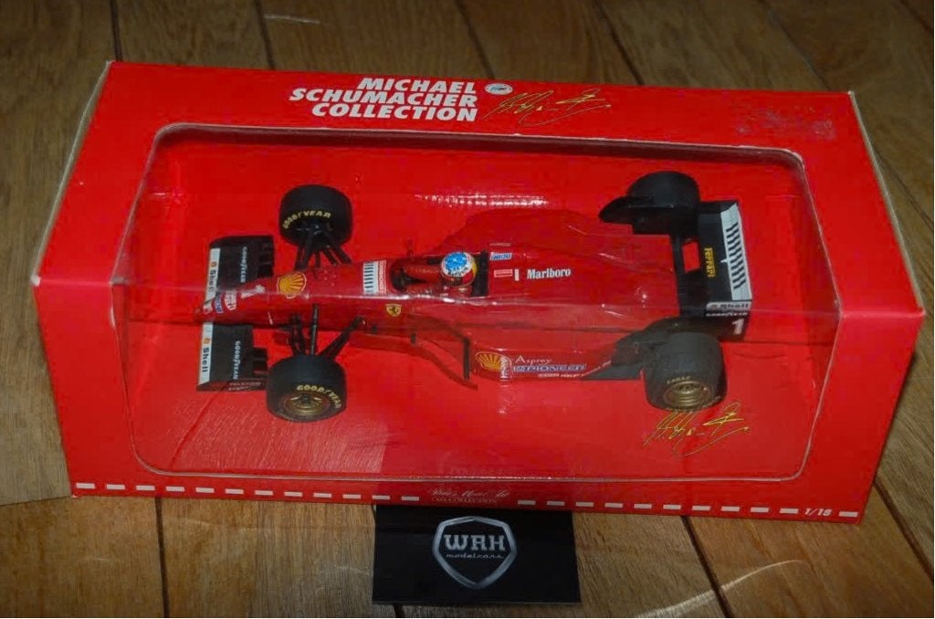 1:18 FERRARI F1 1996 MARLBORO M. Schumacher Minichamps WRH, Verzenden, Zo goed als nieuw, Auto, Hot Wheels