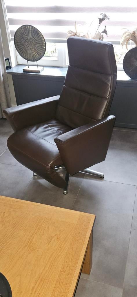 Verstelbare draaistoel, Ophalen, Gebruikt, Leer, 50 tot 75 cm