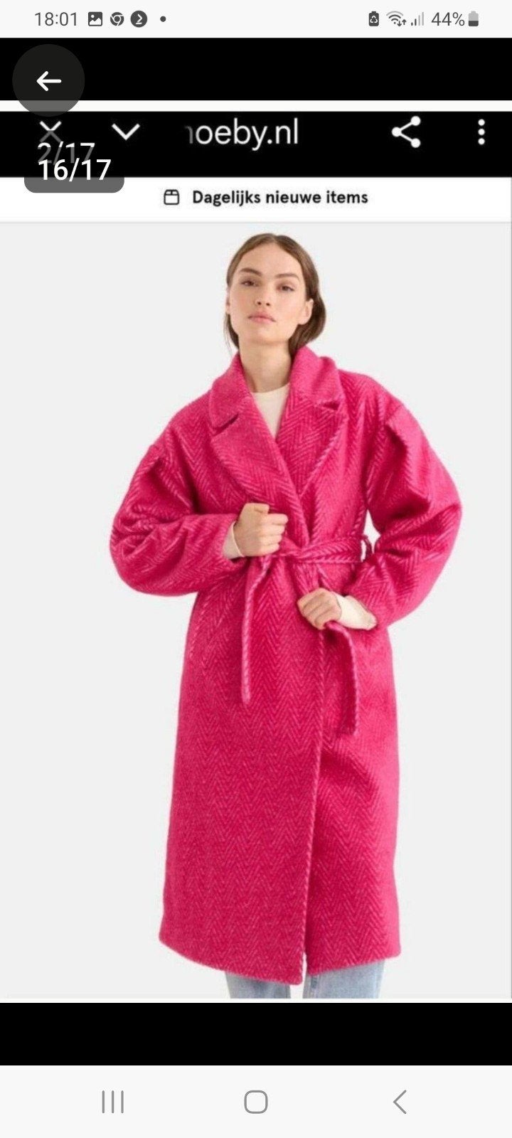 Shoeby jas M/ L, Ophalen of Verzenden, Zo goed als nieuw, Roze