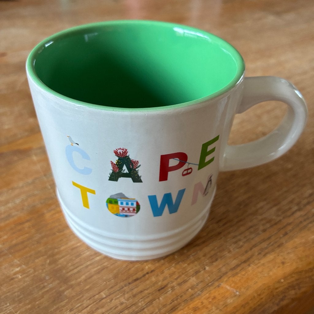 Le Creuset Destination Mug, 350ml - mok Cape Town - zgan, Ophalen of Verzenden, Zo goed als nieuw, Overige stijlen, Kop(pen) en/of Schotel(s)