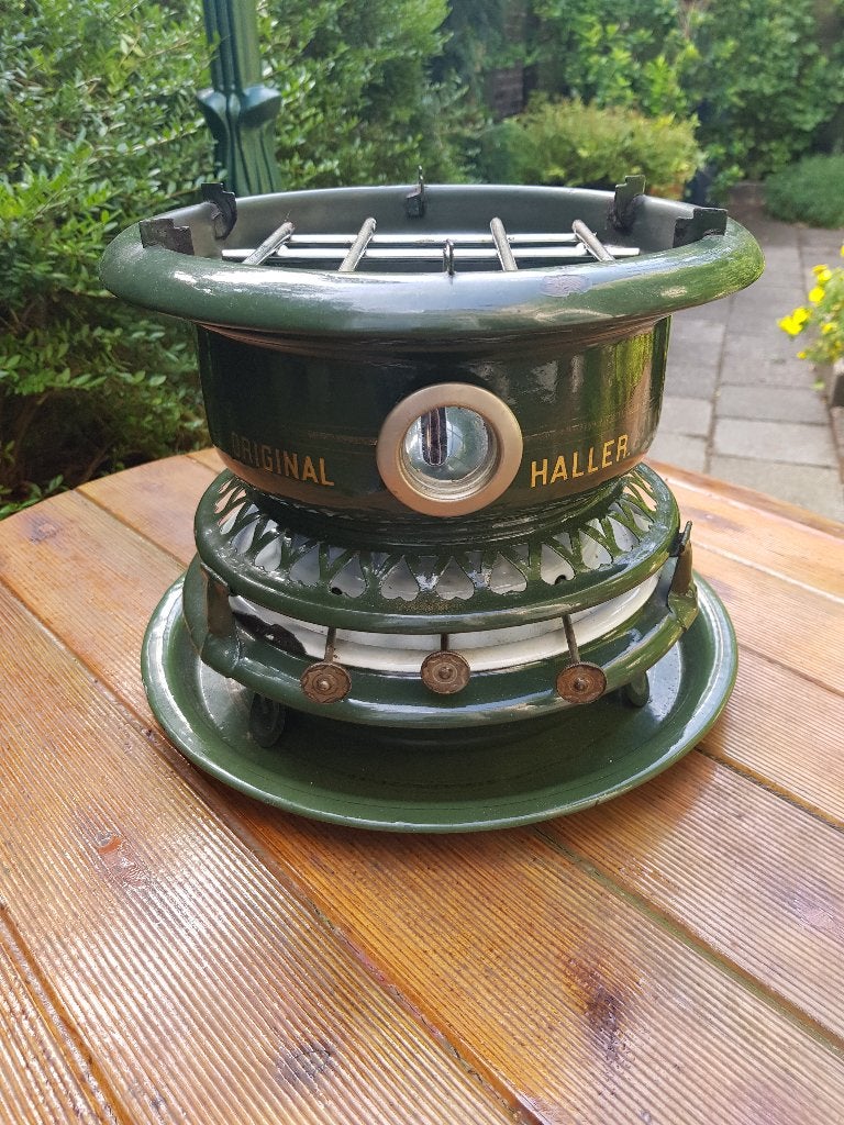 Petroleumstel Original Haller, Ophalen