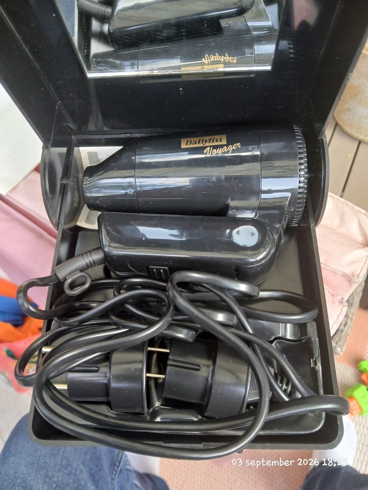 Babyliss Voyager Reisfohn Vintage - Nieuwstaat, Witgoed en Apparatuur, Ophalen of Verzenden, Zo goed als nieuw, Haarverzorging