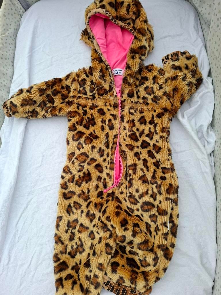 Baby onesie panter, roze binnenkant maat 62-68, Ophalen of Verzenden, Zo goed als nieuw, Meisje, Pakje