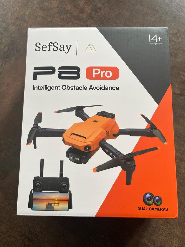 SefSay P8 Pro Drone met Intelligente Obstakelvermijding, Cameradrone, 100 tot 1000 meter, Overige merken, Obstakel-ontwijking