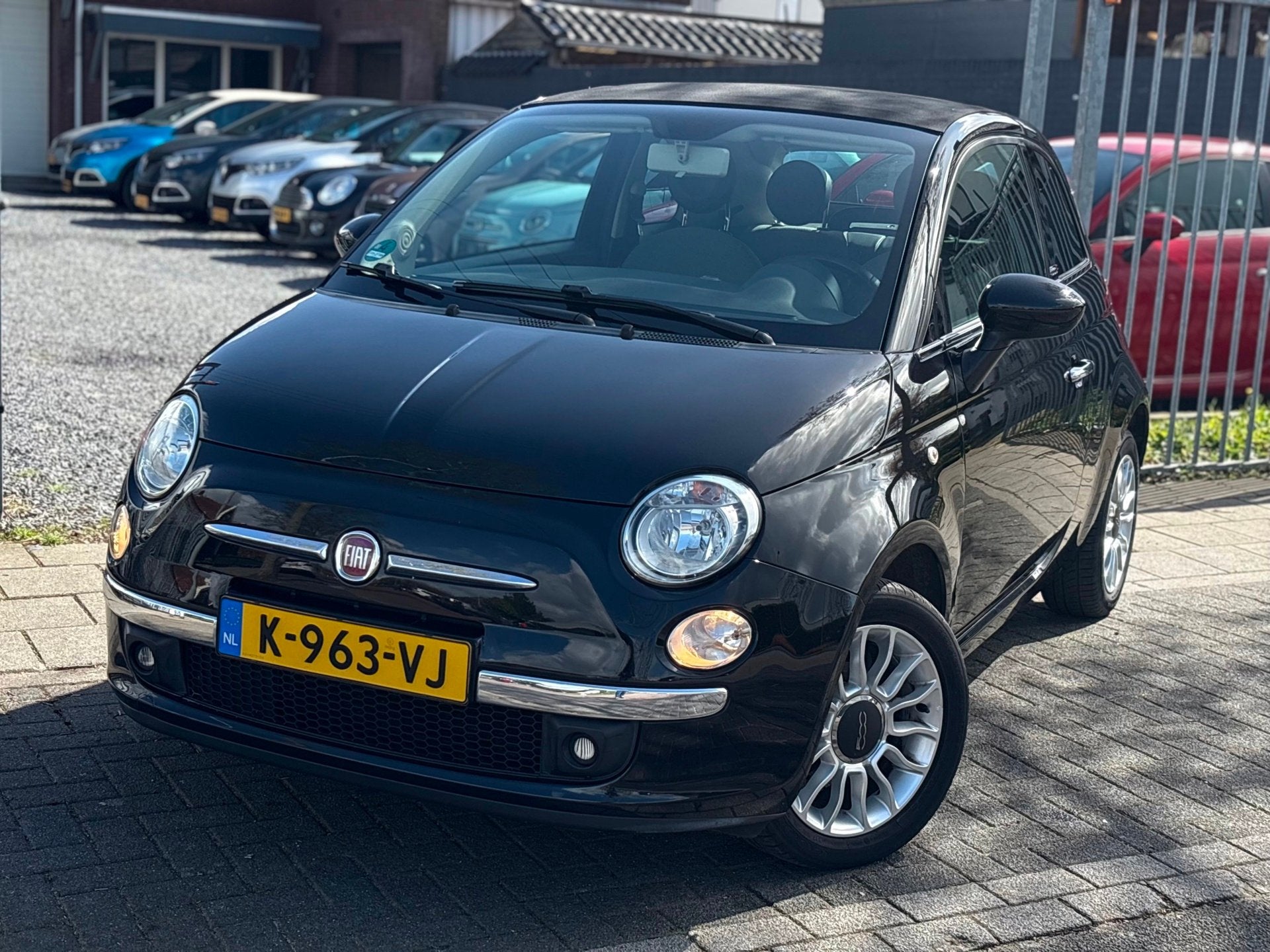 Fiat 500 C 1.2 Lounge | Airco | Half Leder | 16” LMV |, Auto's, Voorwielaandrijving, Gebruikt, 4 cilinders, Cabriolet