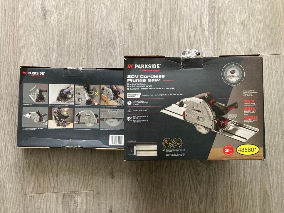 Parkside Performance 20V Accu Invalzaag - Nieuw in doos, Ophalen, Invalzaag, Nieuw, 30 tot 70 mm