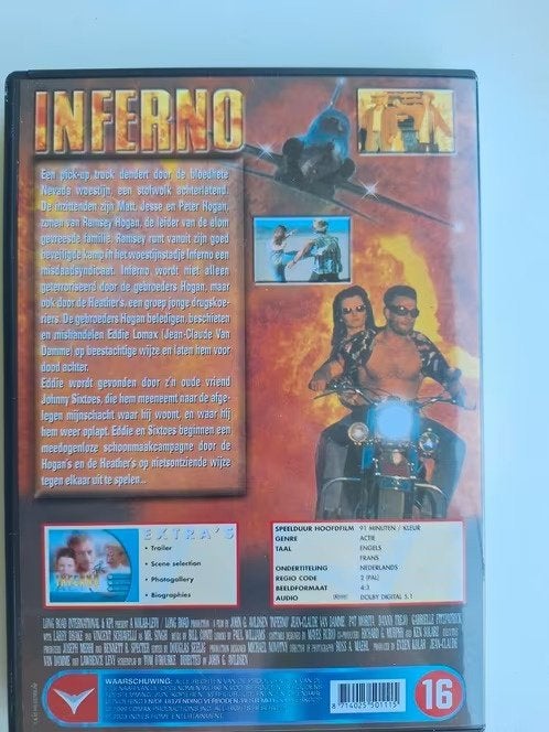 Dvd inferno h3, Vanaf 16 jaar, Ophalen of Verzenden, Zo goed als nieuw, Actie