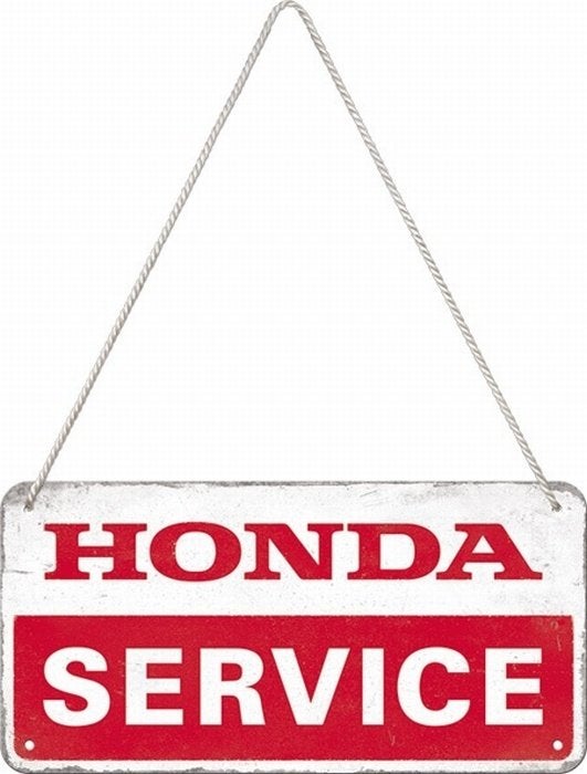 Honda Service relief reclamebord van metaal wandbord deco, Ophalen of Verzenden, Nieuw, Auto's