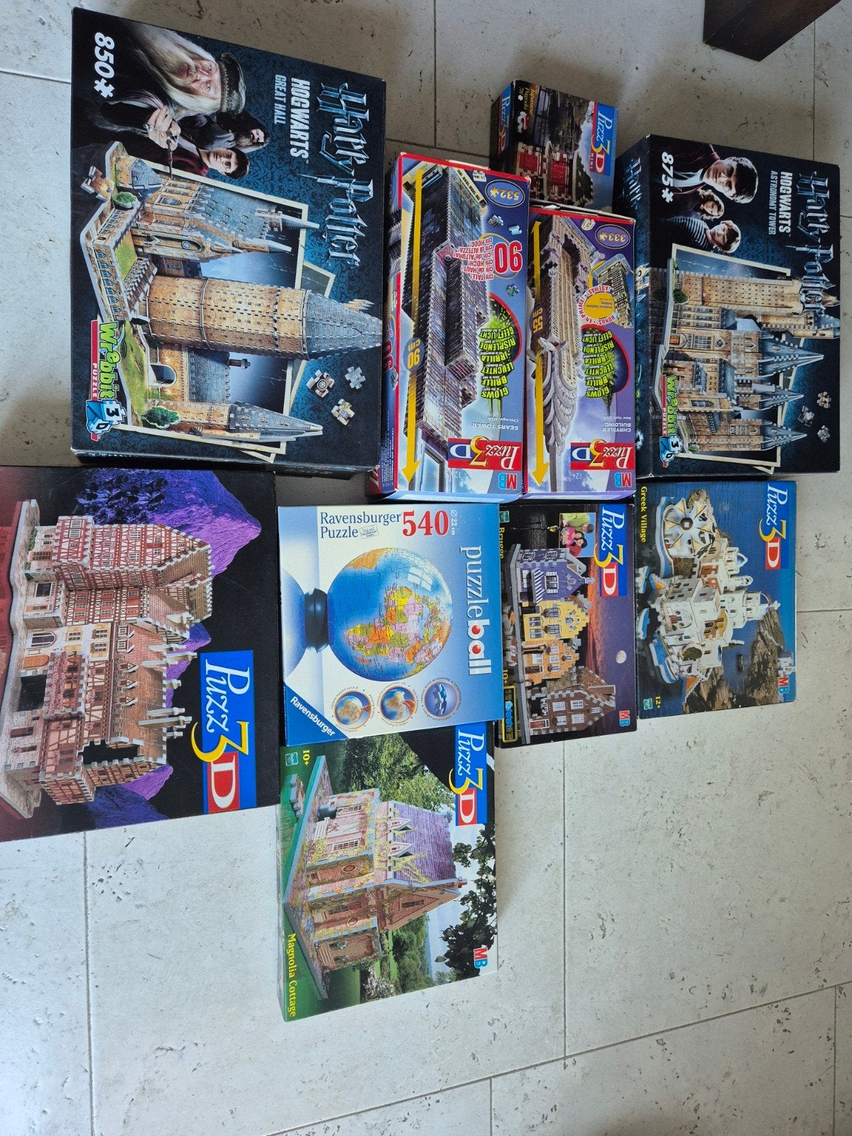 3D puzzels, Ophalen, 500 t/m 1500 stukjes, Zo goed als nieuw, Rubik's of 3D-puzzel