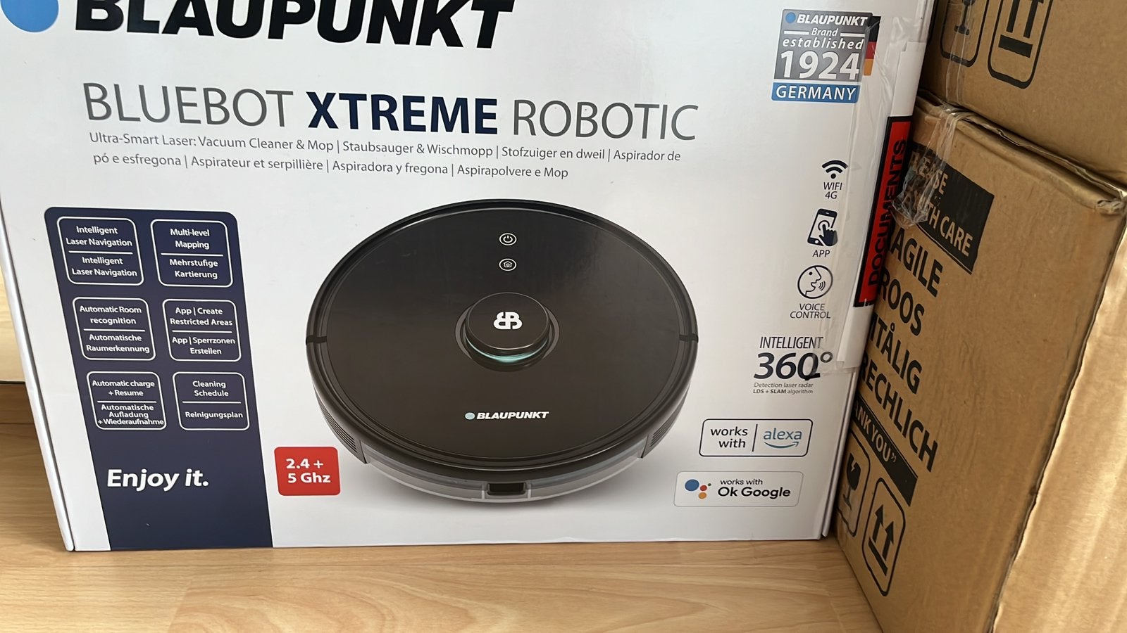 Blaupunkt bluebot xtreme robotic, Witgoed en Apparatuur, Stofzuigers, Ophalen of Verzenden, Zo goed als nieuw, Robotstofzuiger