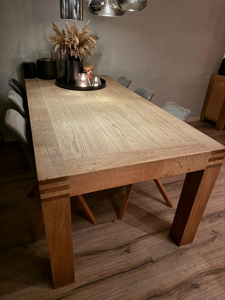 Dressoir + eettafel serie “clear” goossens, Huis en Inrichting, Tafels | Eettafels, Ophalen, Gebruikt, 200 cm of meer, 200 cm of meer