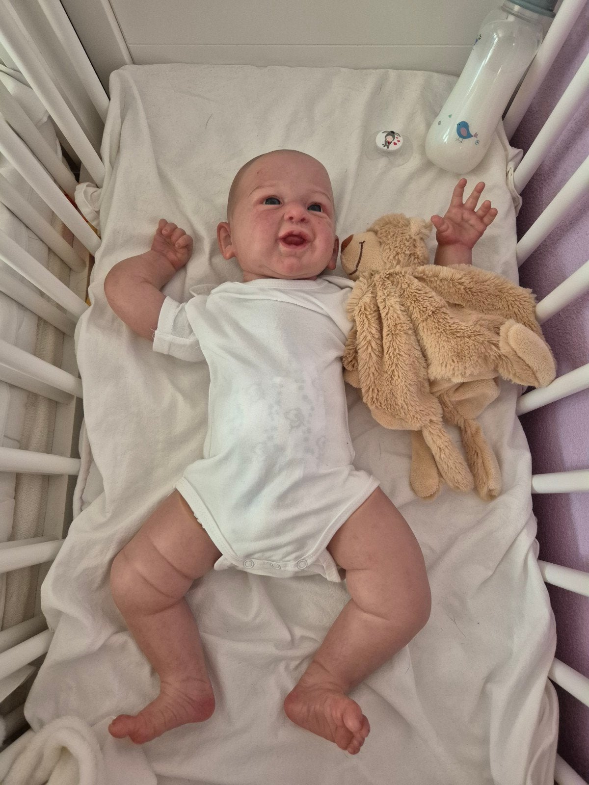 Te koop reborn fullbody, Ophalen of Verzenden, Zo goed als nieuw, Pop, Levensecht of Reborn