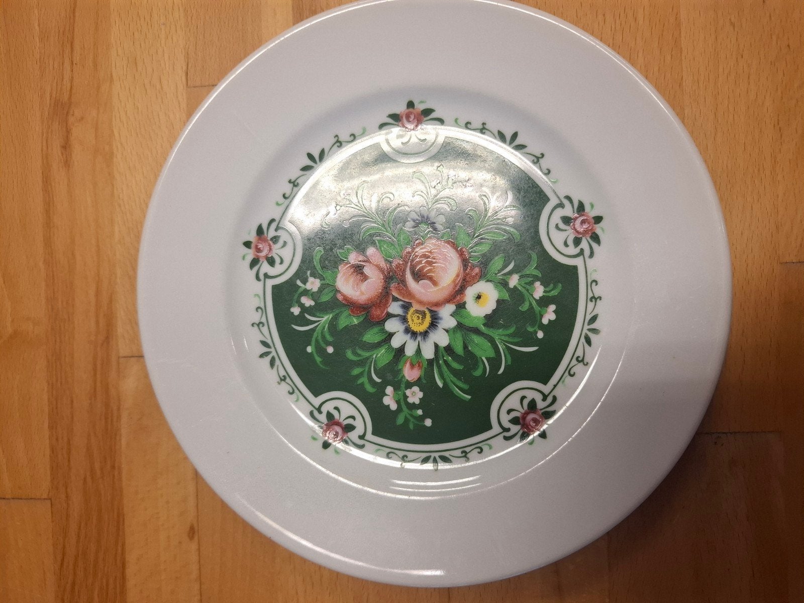 Vintage Bavaria Rosenthaler Germany bord met bloemmotief, Antiek en Kunst, Ophalen of Verzenden
