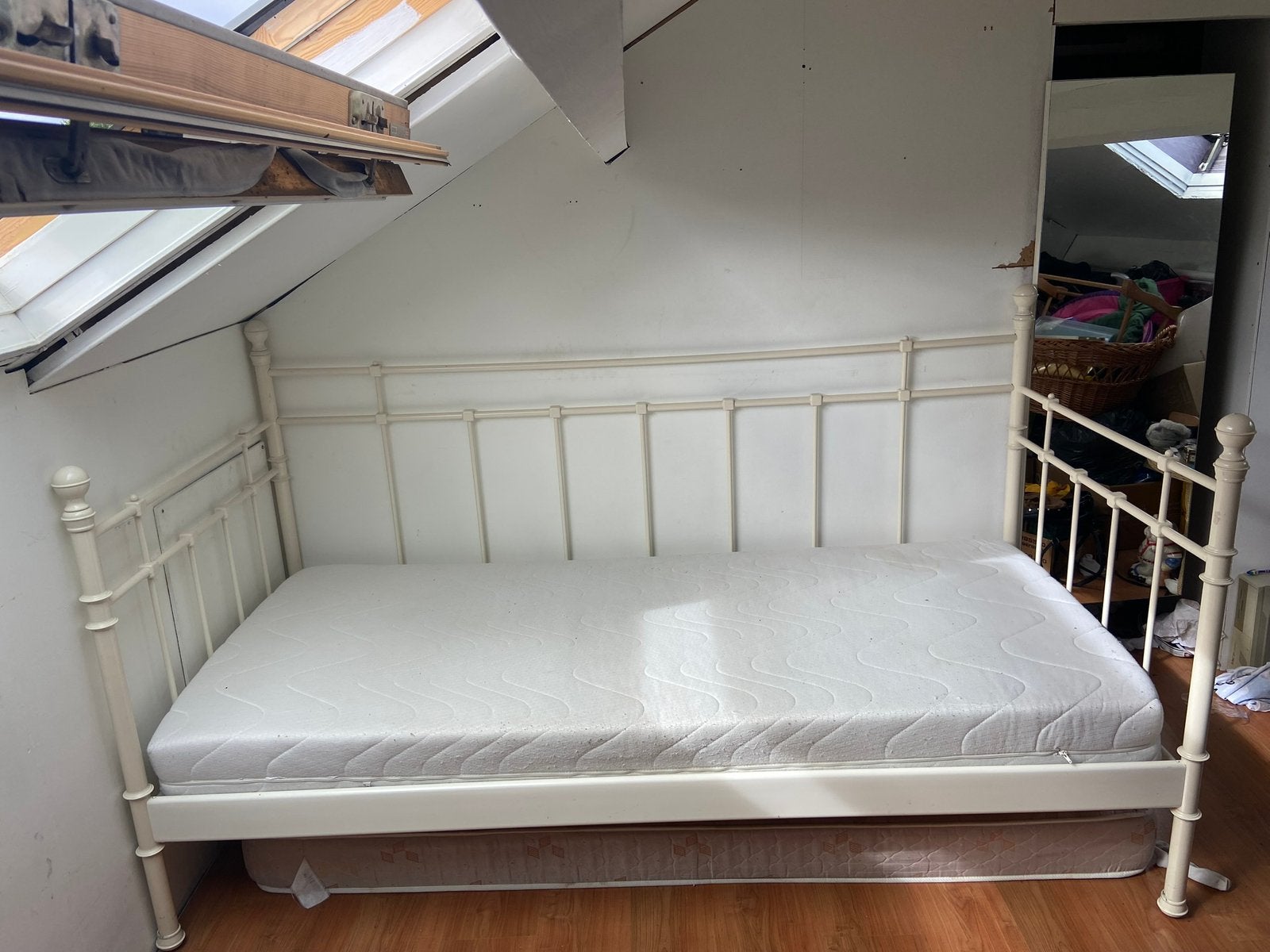 Eenpersoons bed, Ophalen, Gebruikt, 90 cm, Eenpersoons