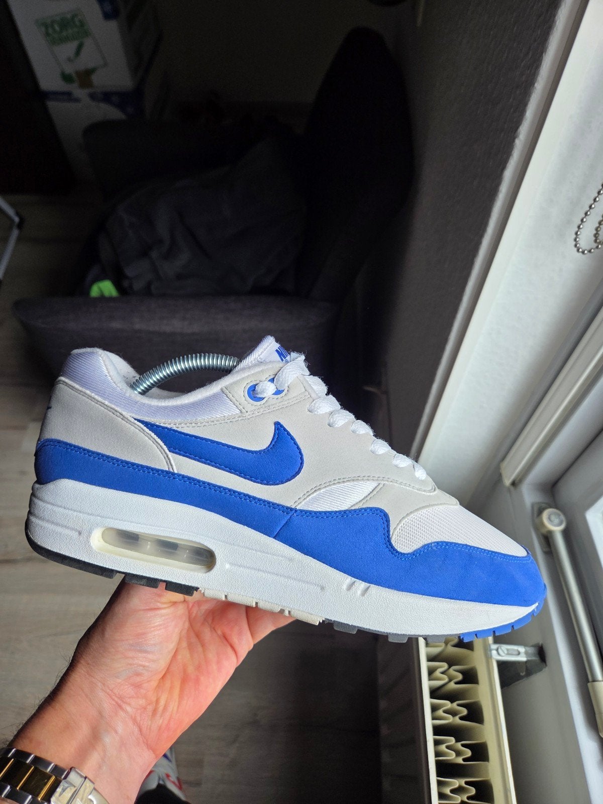 Nike Air Max 1 Anniversary Blue, Nike air max, Overige kleuren, Ophalen of Verzenden, Sneakers of Gympen