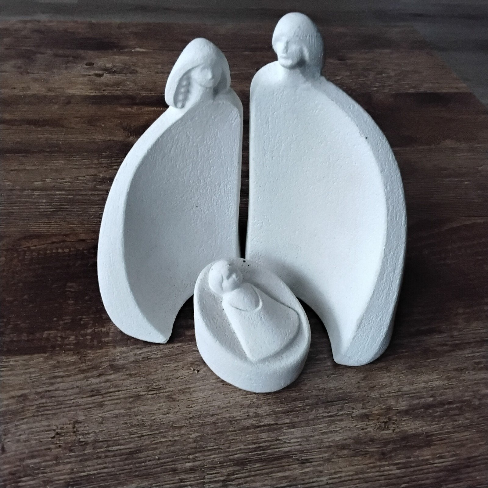 Marbell Stone Art - Jozef, Maria en Jezus beeldje, kerststal, Ophalen of Verzenden, Zo goed als nieuw