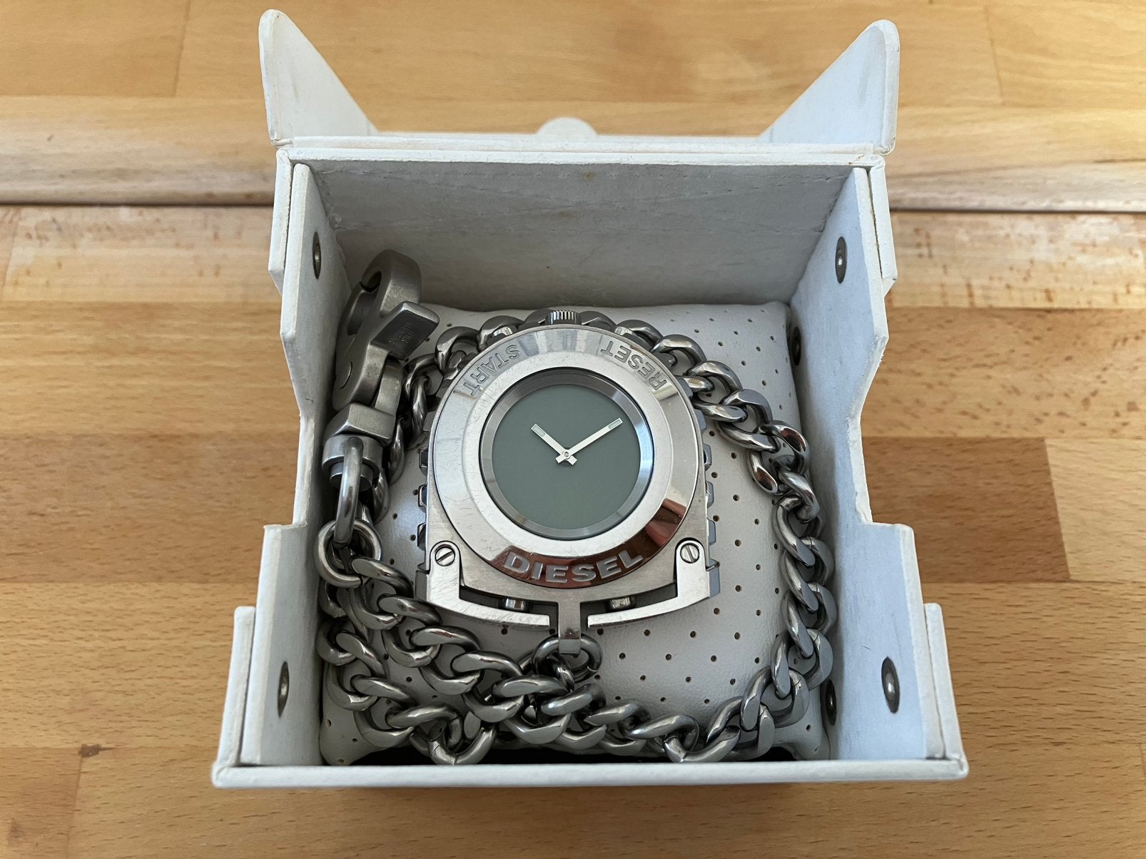 Retro Diesel zakhorloge heren, Overige merken, Staal, Zakhorloge, Gebruikt