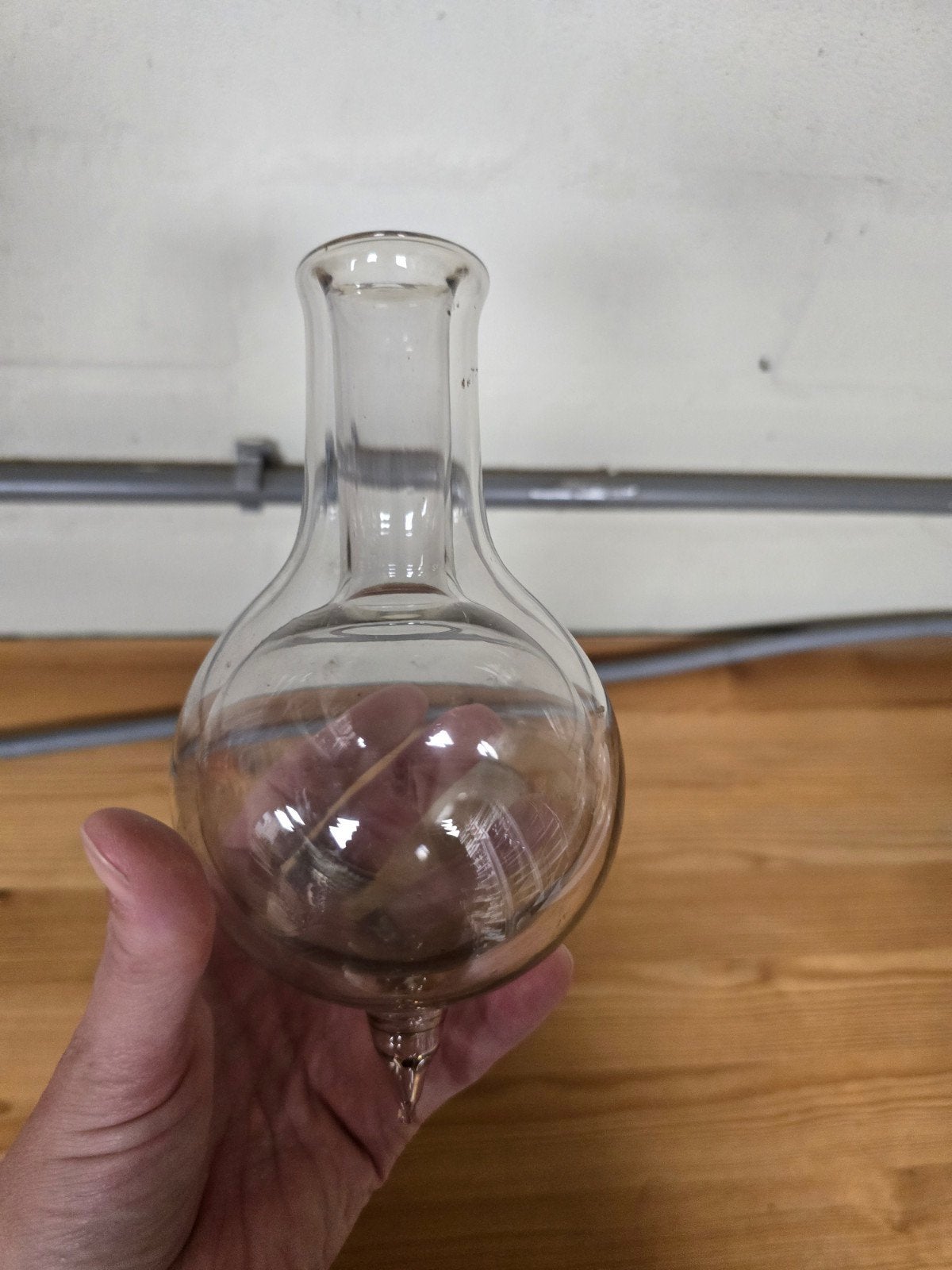 Twee dubbelwandige glazen scheikunde bollen, Antiek en Kunst, Ophalen of Verzenden
