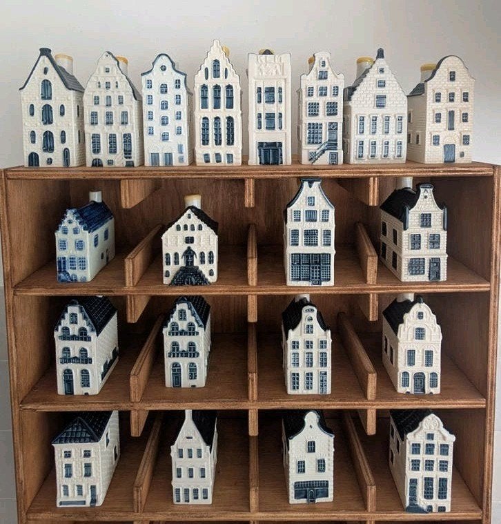 25 KLM huisjes - Complete set van miniatuur grachtenpanden, Ophalen, Zo goed als nieuw