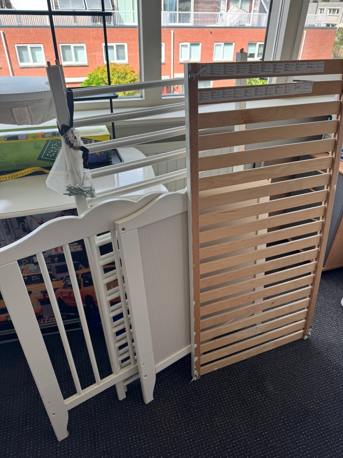 Kinderbedje, Ophalen, Gebruikt, Hout, 115 cm of meer