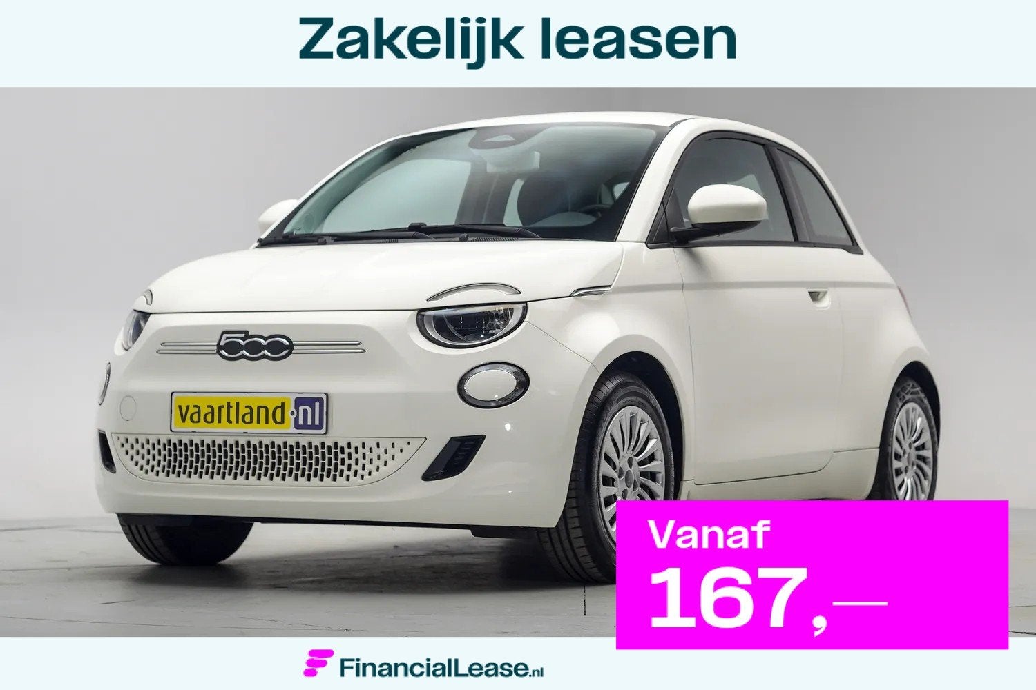 Fiat 500e Action 24 kWh Aut.[ Airco Apple / Android Lane ass, Automaat, 0 cilinders, Gebruikt, 4 stoelen
