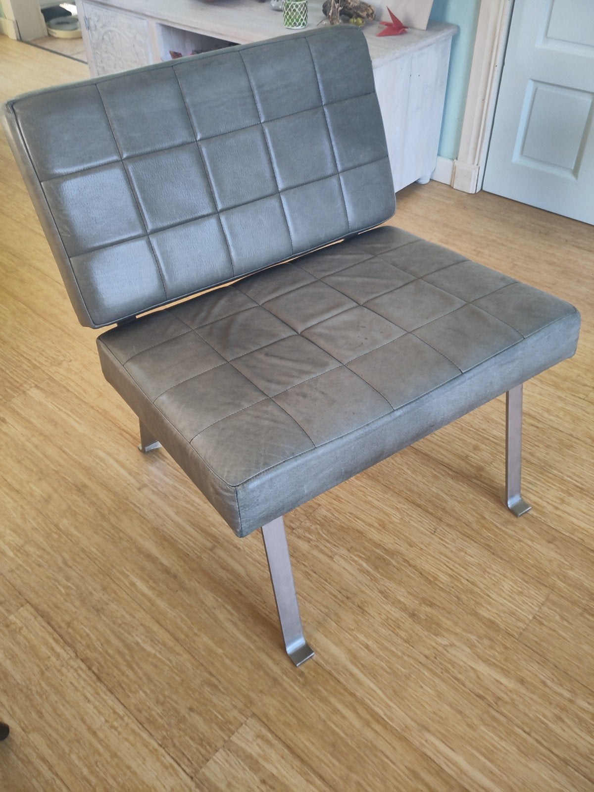 Label van de Berg faulteuil/loungechair Gerard van den Berg, Gebruikt, Leer, Ophalen of Verzenden, Eén