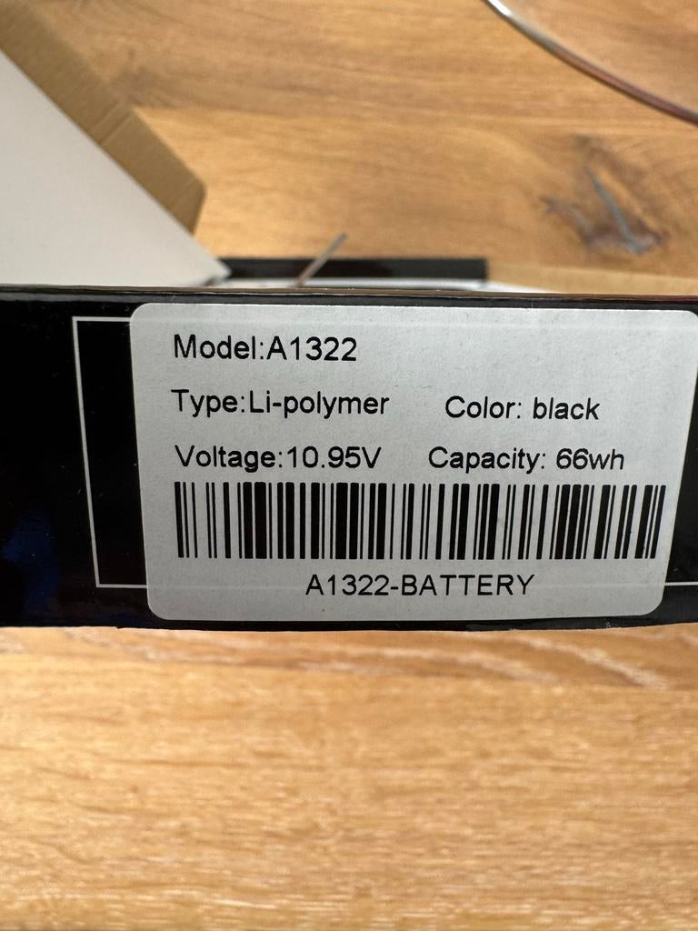 Mayerinc A-1322 accu macbookpro 2009-2012 ongebruikt, Ophalen of Verzenden, Nieuw