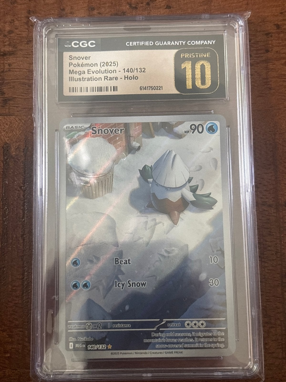 Pokémon Snover CGC Pristine 10 Mega Evolution, Ophalen of Verzenden, Nieuw, Losse kaart, Foil