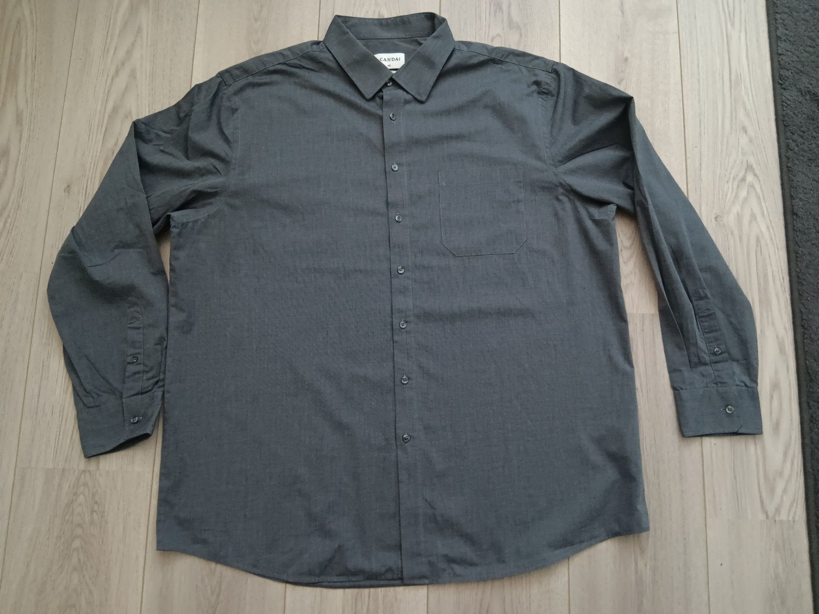 Overhemd mt 46 (XXL), Overhemd, Zo goed als nieuw, Grijs, C&A