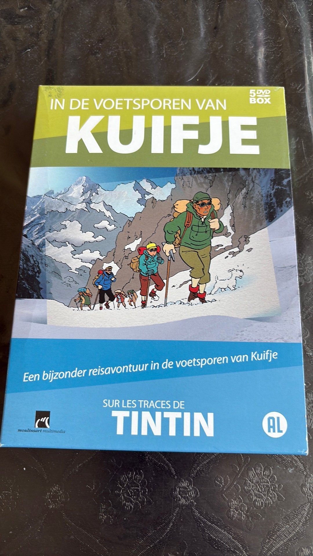 In de voetsporen van Kuifje 5 dvd-box, Alle leeftijden, Ophalen of Verzenden, Zo goed als nieuw, Oorlog of Misdaad