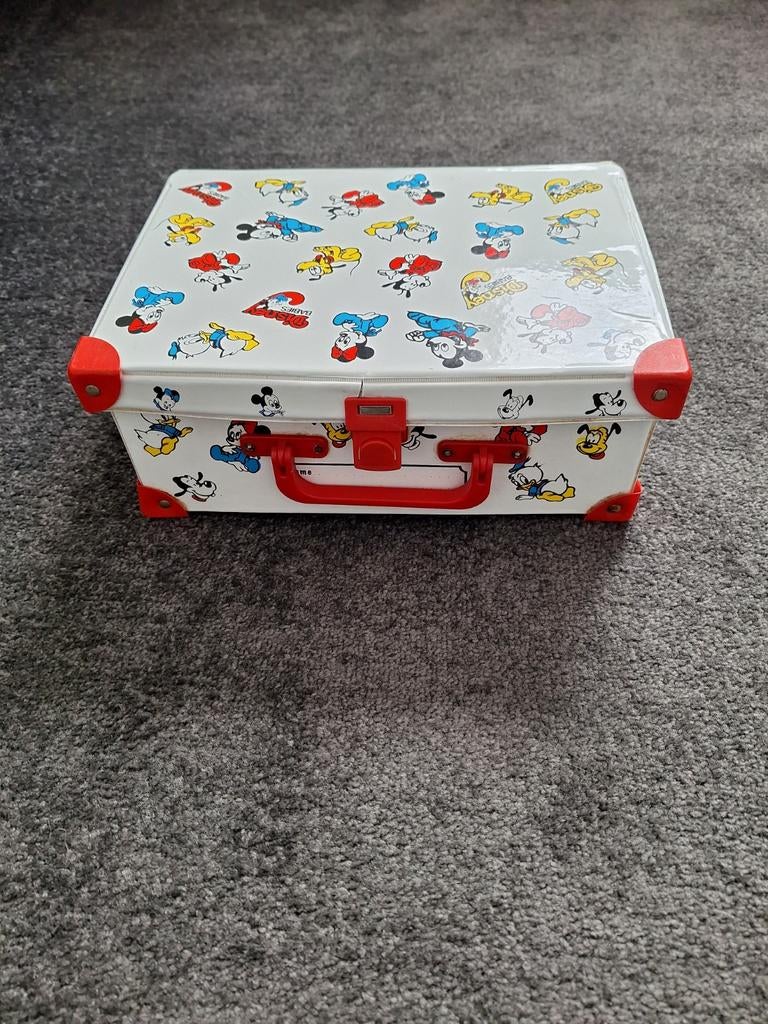 Vintage Disney Koffer - Mickey & Vrienden, Ophalen of Verzenden, Gebruikt, Jongen of Meisje