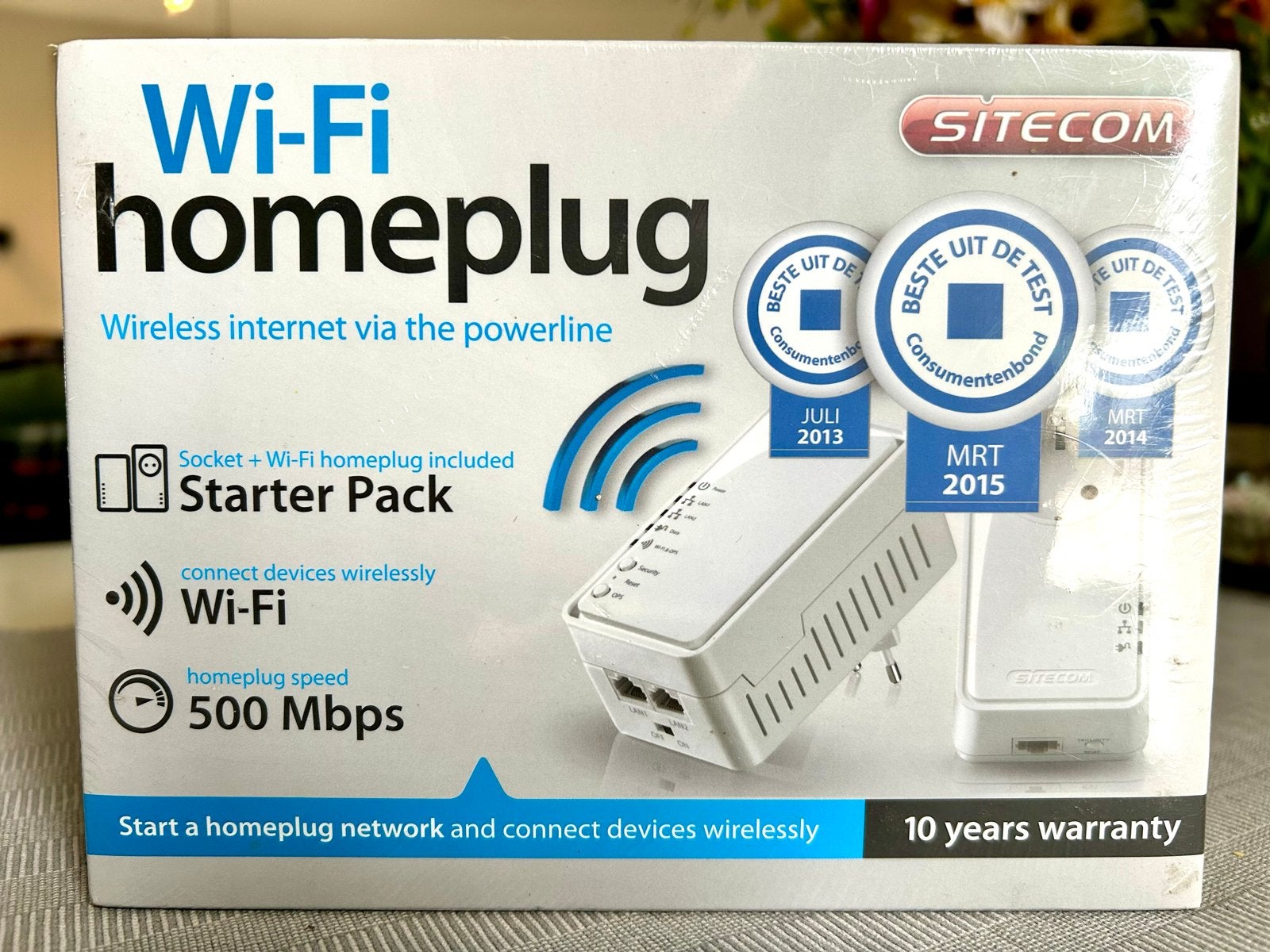 Sitecom Wi-Fi Homeplug Starter Pack 500 Mbps, Ophalen of Verzenden, Nieuw, Router