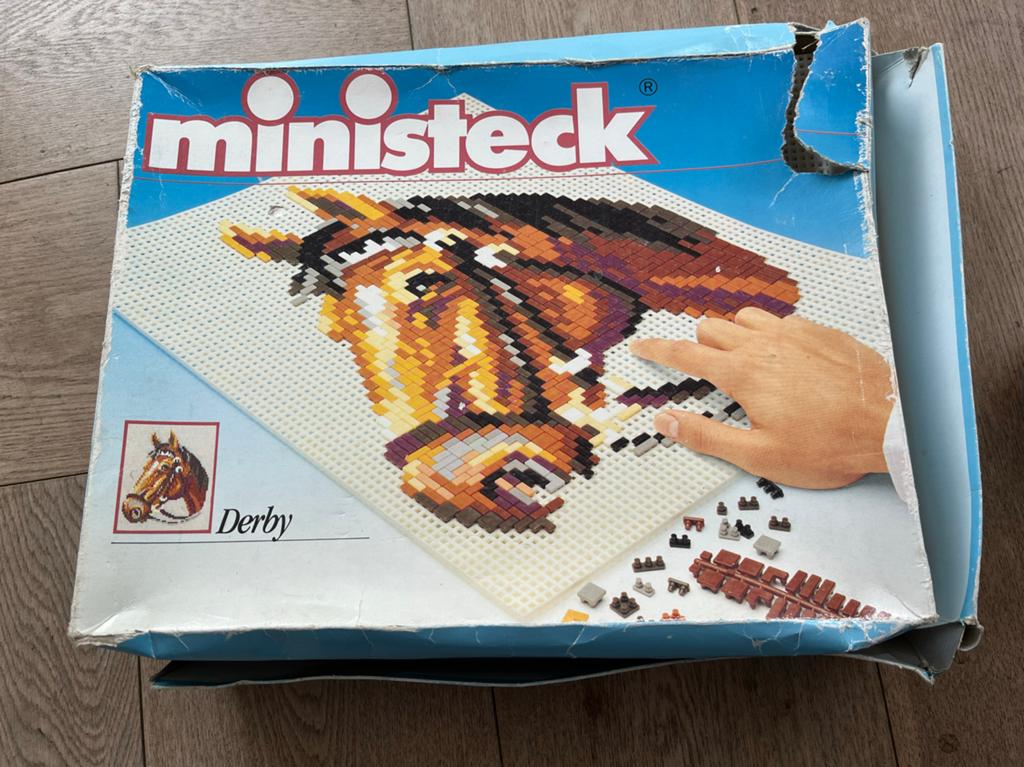Ministeck set met paard, vogels en meer, Hobby en Vrije tijd, Ministeck, Ophalen of Verzenden, Gebruikt, Box-set