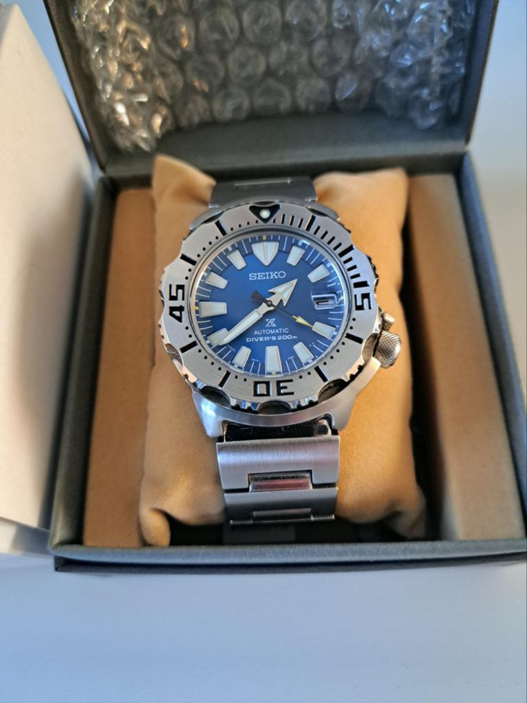 Seiko Prospex Monster SBDC067 Herenhorloge, Sieraden, Tassen en Uiterlijk, Horloges | Heren, Zo goed als nieuw, Seiko, Staal, Ophalen