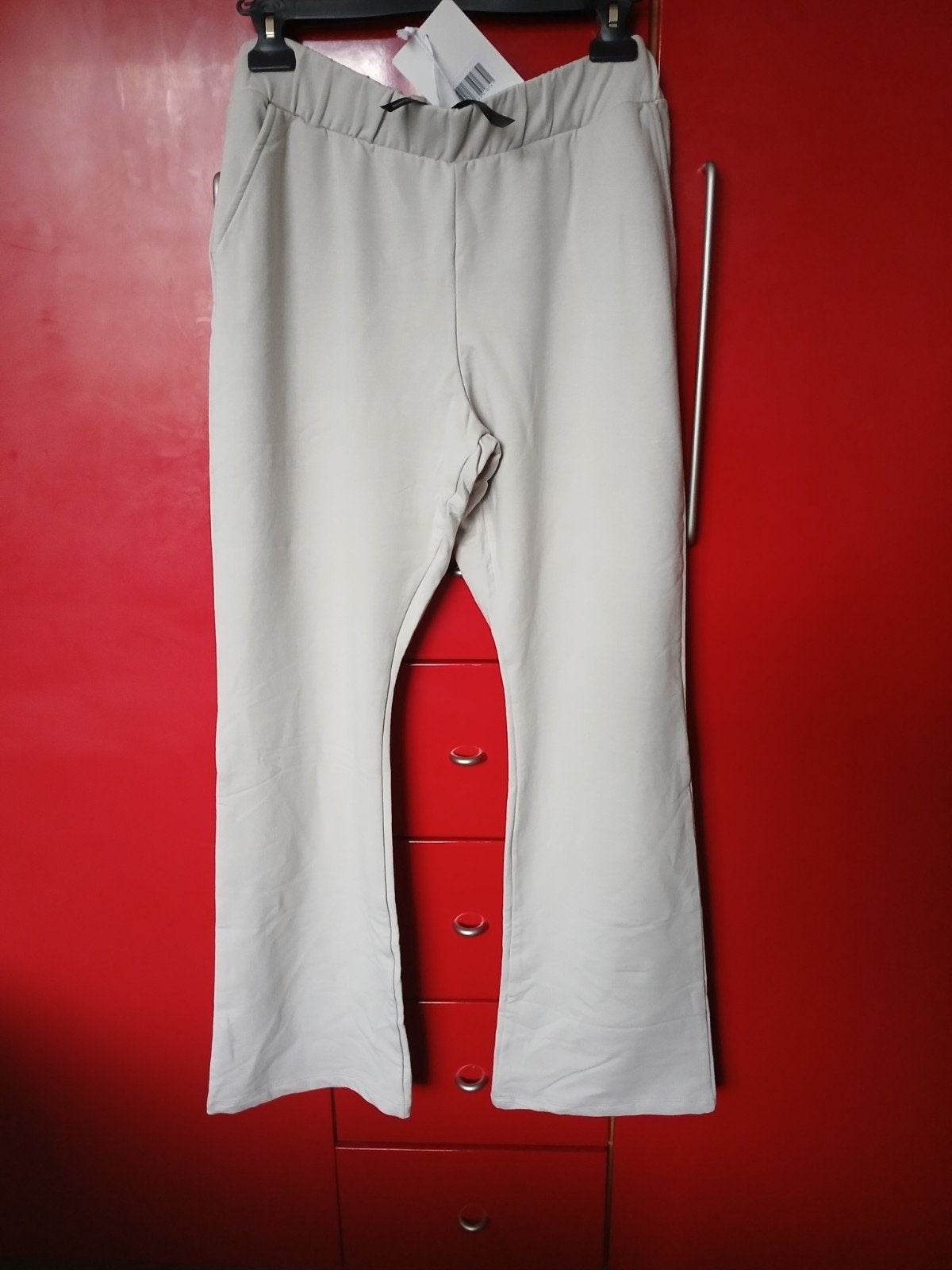 Je m'appelle nieuwe flared wijde broek xl, Beige, Maat 42/44 (L), Nieuw, Ophalen of Verzenden