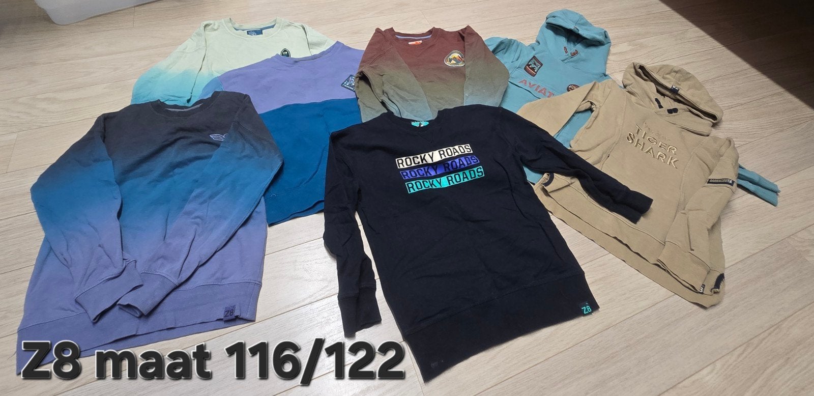 7 truien van z8 116/122, Gebruikt, Ophalen of Verzenden, Jongen, Z8