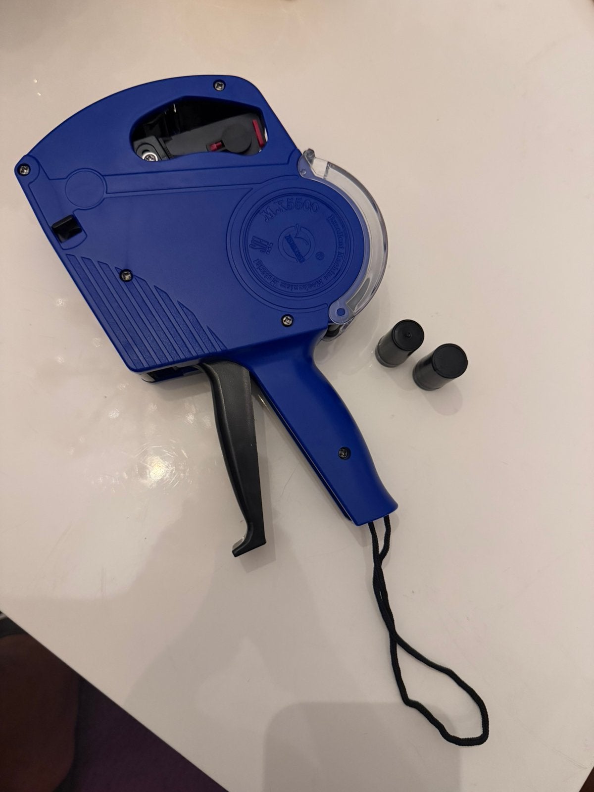 Prijs sticker machine pistool met 2 extra inktrollen, Ophalen of Verzenden, Zo goed als nieuw