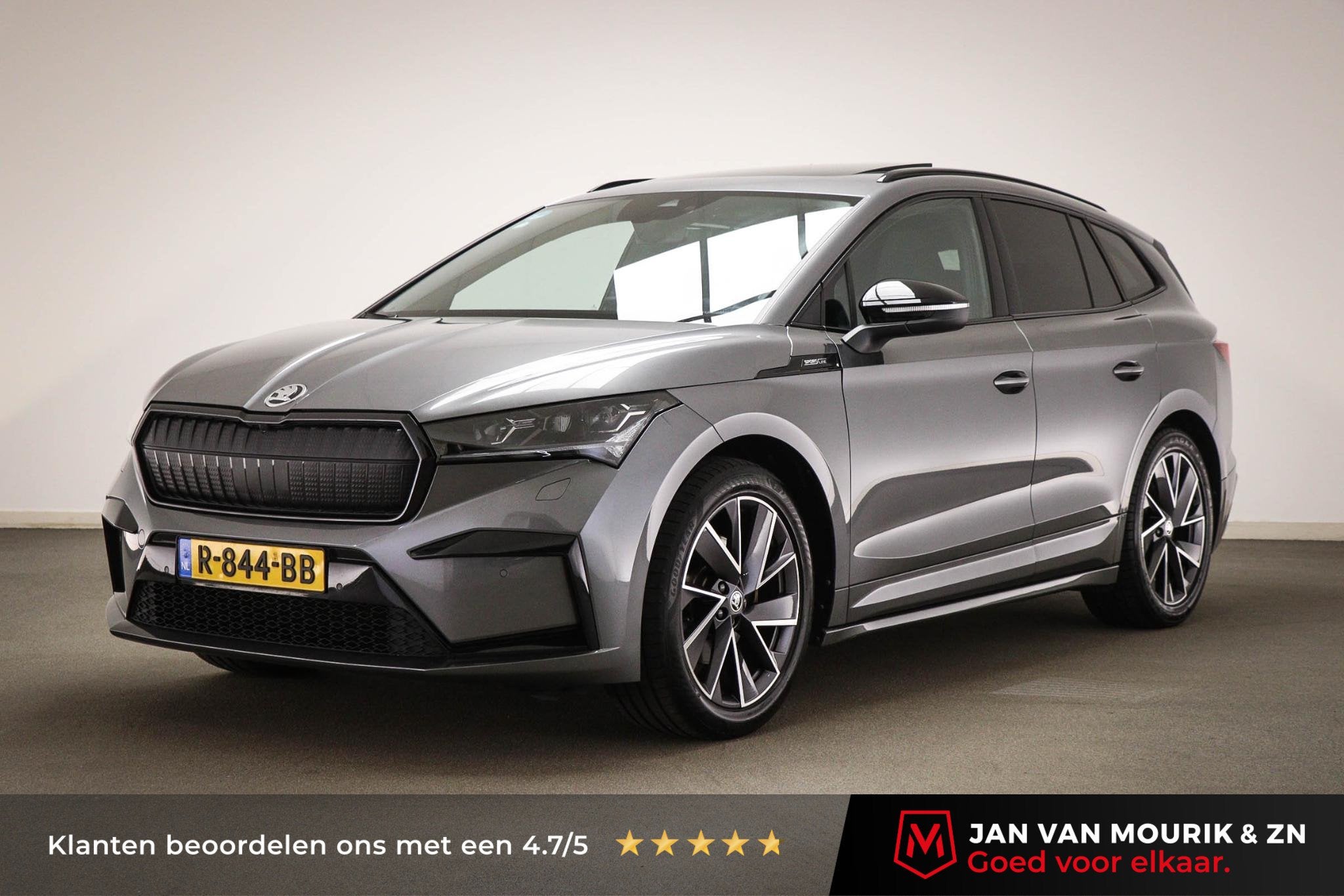 Skoda Enyaq iV 60 Sportline | PANORAMADAK | SOH 93% | STUURV, Auto's, Automaat, Achterwielaandrijving, Gebruikt, 179 pk