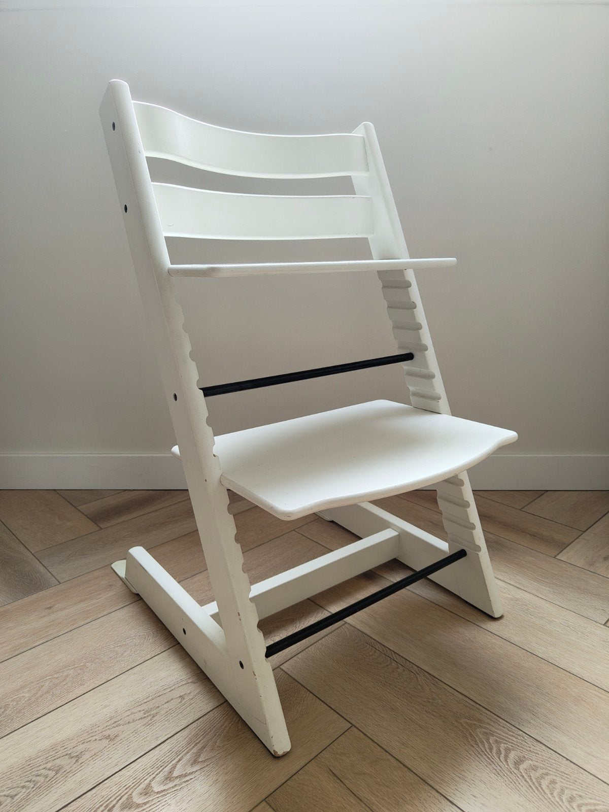Stokke Tripp Trapp stoel met Baby Set en eetblad, Ophalen, Gebruikt, Meegroeistoel, Aanschuifbaar