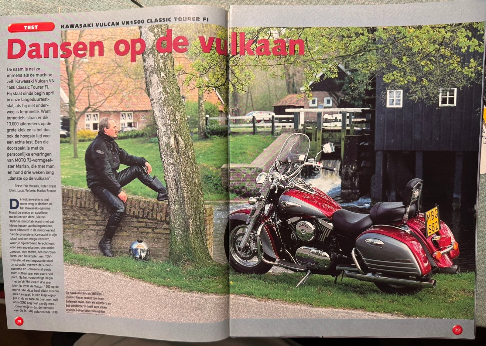 Test uit 2000 Kawasaki VN1500 Vulcan Classic Tourer Fi, Ophalen of Verzenden, Zo goed als nieuw, Motoren