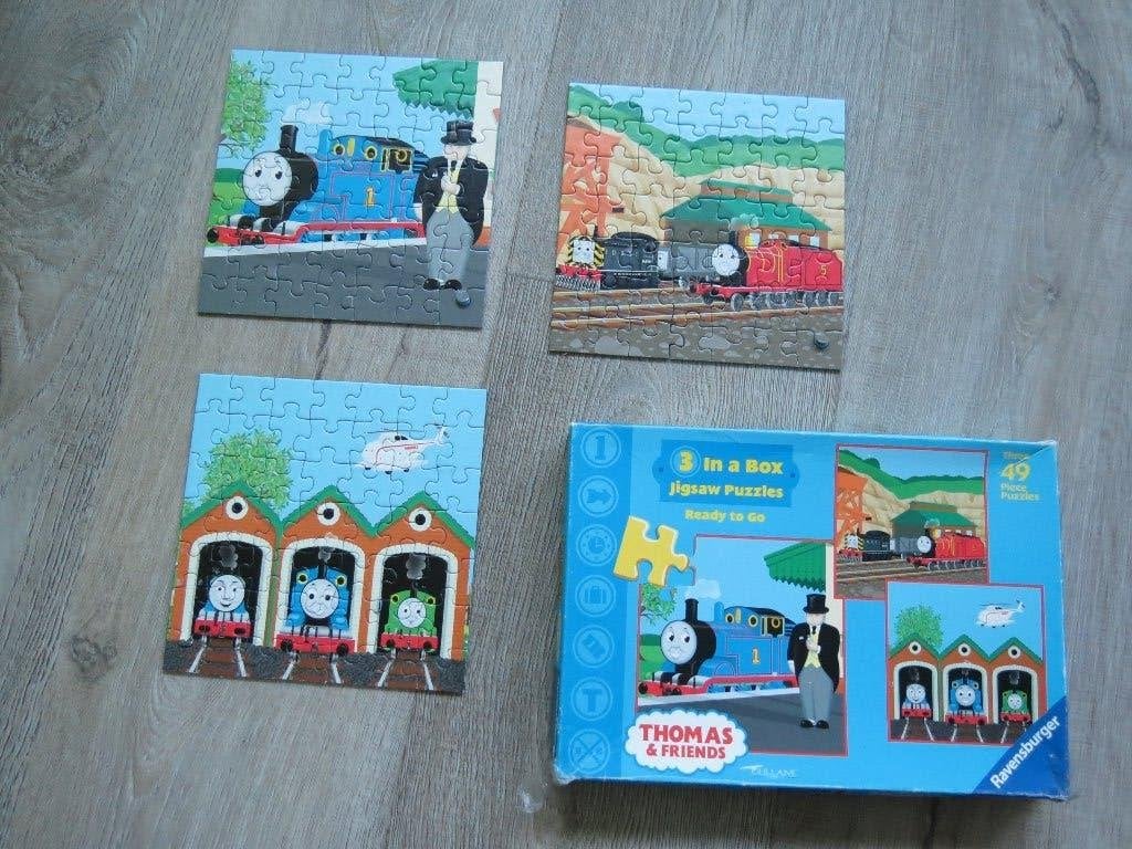 Thomas de trein puzzels, Ophalen of Verzenden, 10 tot 50 stukjes, Zo goed als nieuw, 4 tot 6 jaar