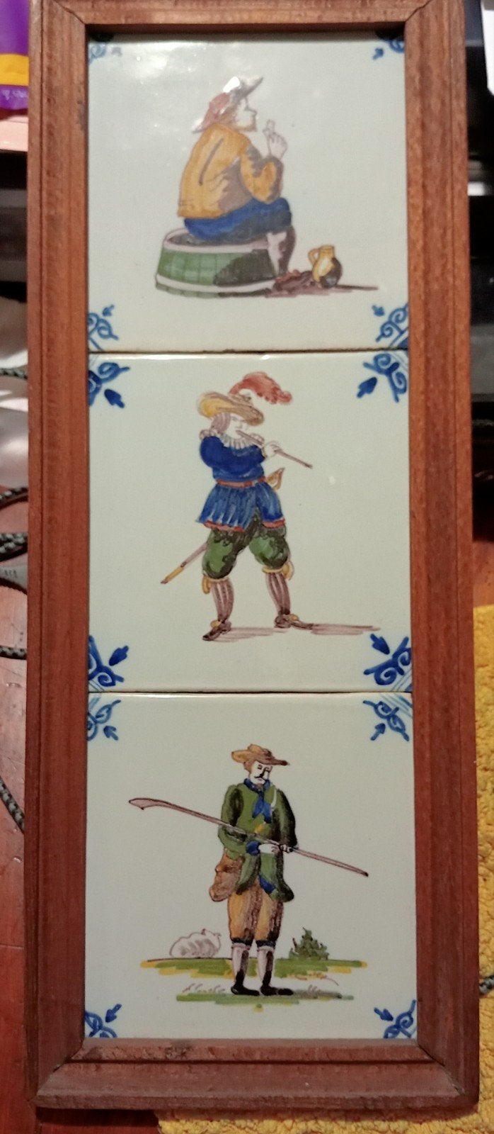 Makkum Tableau (42 bij 16 centimeter), Antiek en Kunst, Antiek | Wandborden en Tegels, Ophalen