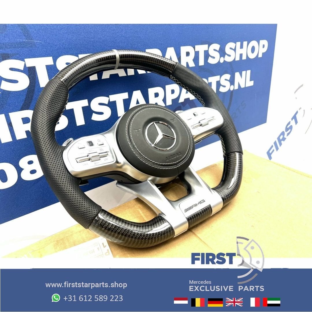 2022 AMG CARBON STUUR + AIRBAG A45 CLA45 C63 E63 GLC63 GLE63, Gebruikt, -, Verzenden, -