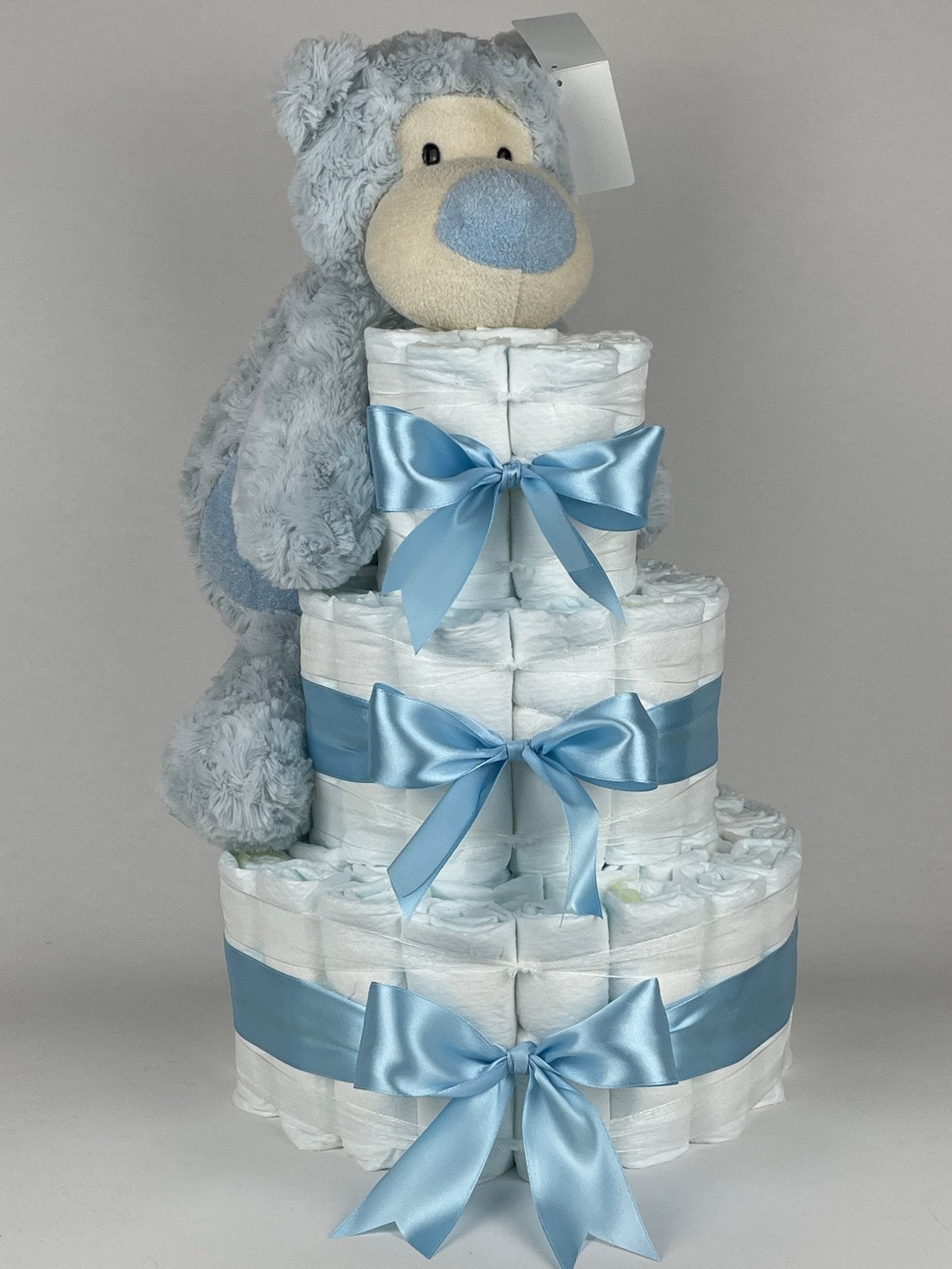 Luiertaart jongen beer felix blauw blauw, Ophalen of Verzenden, Nieuw, Kraamcadeau