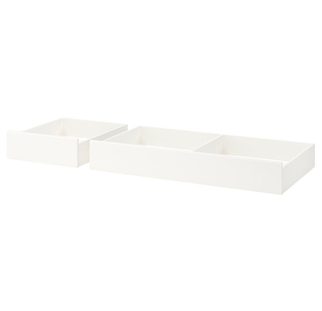 Songesand bedlades van Ikea, Ophalen, Eenpersoons, Wit, Zo goed als nieuw